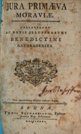 Iura primaeva Moraviae