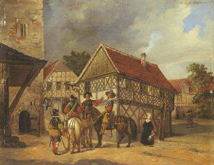 Ehemaliges Brunnenhäuschen vor dem Fürstenbau der Veste Coburg