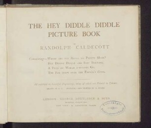 The Hey diddle diddle picture book