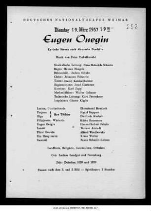 Eugen Onegin