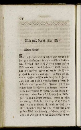 Vier und dreyßigster Brief. - Acht und dreyßigster Brief.