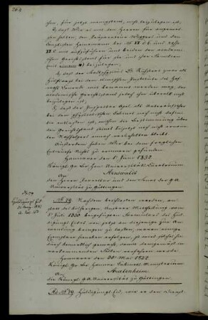 Übersendung des neuen Huldigungseides mit Text des Eides.