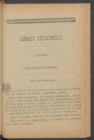 Capítulo primero - En "La Amistad"