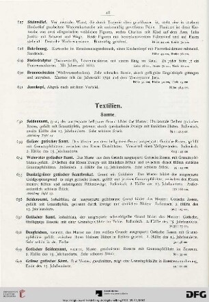 Textilien (Nr. 632-746)