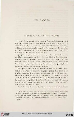 4: Les laques : le Japon va-t-il nous être ouvert?