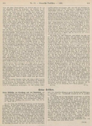 311-312 Kleine Kritiken