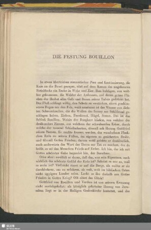 Die Festung Bouillon