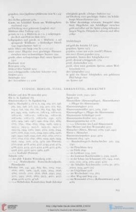 Stände, Berufe, Titel, Ehrentitel, Herkunft