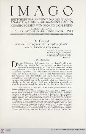 3: Die Couvade und die Psychogenese der Vergeltungsfurcht