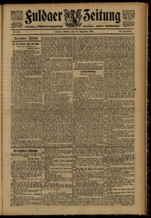 Zweite Ausgabe vom Montag, den 17. Dezember 1906.