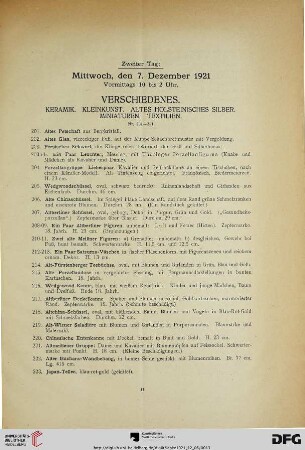 Verschiedenes (Nr. 201-621)