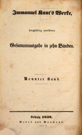 Sorgfältig revidirte Werke : in zehn Bänden. 9. Abth. 2. - 1839