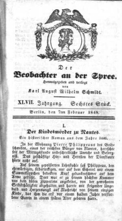 6. Stueck, 7. Februar 1848