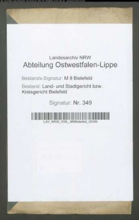 Ziemann, Hermann Friedrich Julius, berittener Gendarm, Bielefeld. Stücker, Charlotte Adelheide Elise, Bielefeld