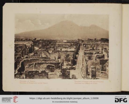 2. Panorama col Vesuvio - Panorama de Pompéi avec vue du Vésuve - Panorama of Pompeii with view of Vesuvius - Panorama von Pompeji mit Vesuv