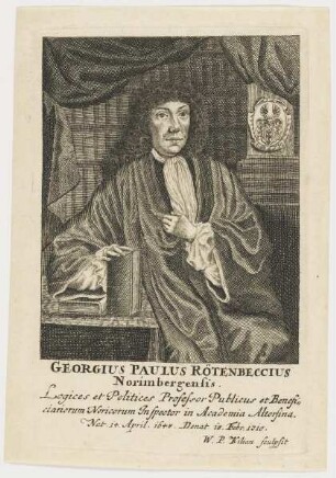Bildnis des des Georgius Paulus Rötenbeccius