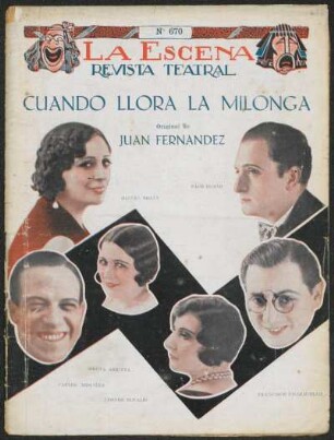 Cuando llora la milonga : sainete en un acto, dividido en 3 cuadros