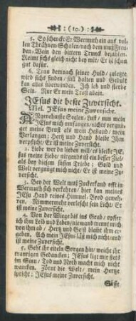 JEsus die beste Zuversicht