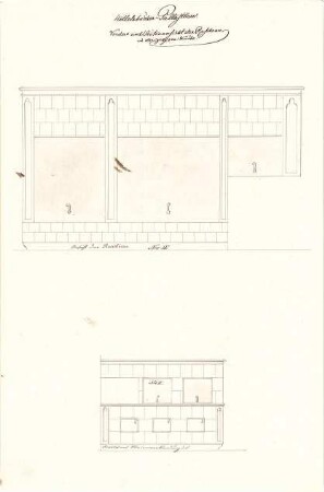 Gärtner, Friedrich von; München; Wittelsbacherpalast - Rechaud (Ansichten)
