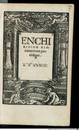 Enchiridion elementorum puerilium