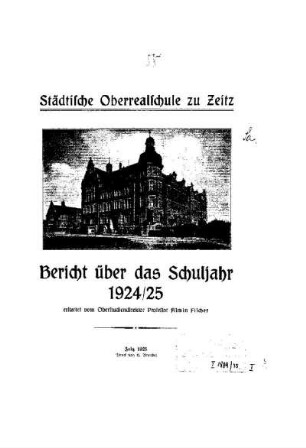 1924/25: Bericht ... - 1924/25