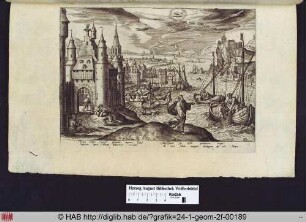 Landschaft mit Szenen aus dem Leben Christi: Christus beruft die Fischer Petrus und Andreas zu seinen Jüngern.