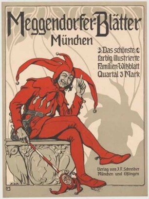 Plakat: Meggendorfer-Blätter, München - Das schönste, farbig illustrierte Familienwitzblatt