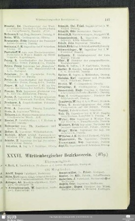 XXXVI. Württembergischer Bezirksverein.