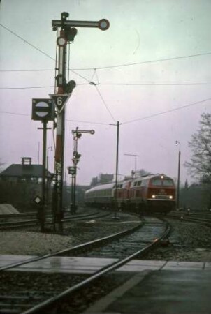 Crailsheim Lok 218 222 Vorspann Lok 218 299 D750 Ausfahrsignale Stw2
