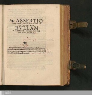 Assertio Omnivm Articvlorvm M. Lvtheri, Per Bvllam Leonis X. Novissimam Damnatorvm