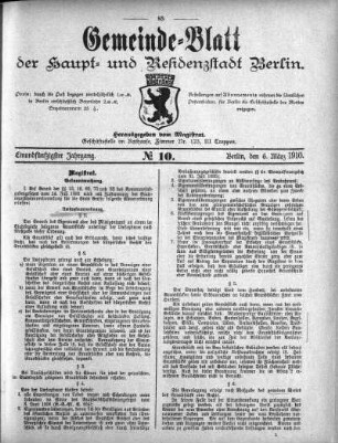 1910,10: No. 10, 6. März 1910