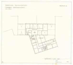 Fischer, Theodor; Dortmund; Börse - Mittelbau (Grundriss)