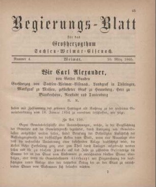 Nr. 4 : 10. März 1865