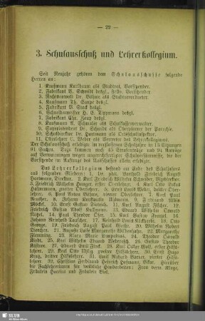 3. Schulausschuß und Lehrerkollegium