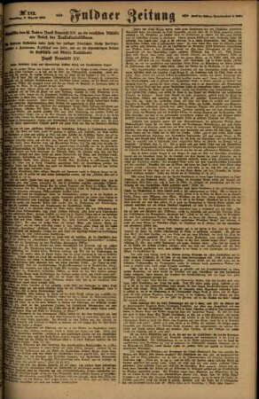 Zweite Ausgabe vom Samstag, den 09. August 1919.