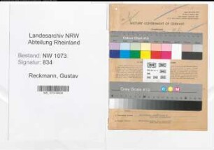 Entnazifizierung Gustav Reckmann , geb. 25.05.1894 (Fabrikant)