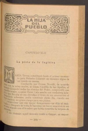Capítulo XLII - La pista de la fugitiva