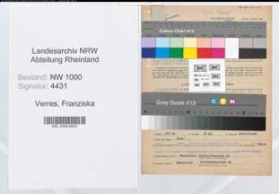 Entnazifizierung Franziska Verres, geb. 10.08.1897 (Postsekretaerin)