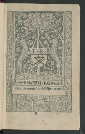 Horae ad usum Romanum