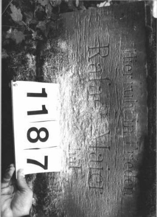 Grabstein 1187 (Detailaufnahme)