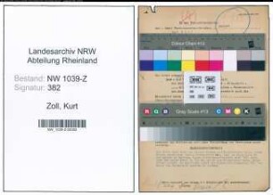 Entnazifizierung Kurt Zoll , geb. 00.00.0000 (Lehrer)