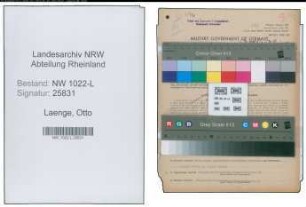 Entnazifizierung Otto Laenge , geb. 12.08.1899 (Prokurist)