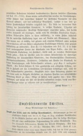 201-212 Empfehlenswerthe Schriften