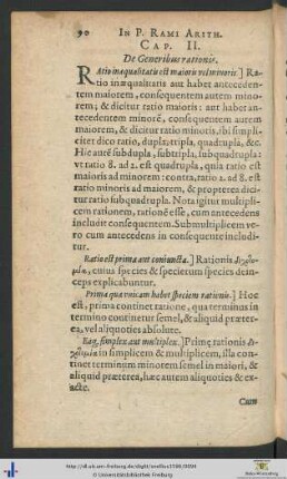 Cap. II. De Generibus rationis