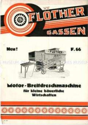 Motor-Breitdreschmaschine