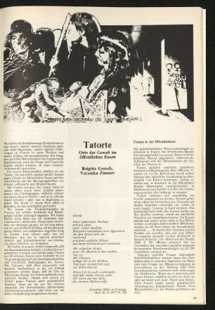 Tatorte. Orte der Gewalt im öffentlichen Raum