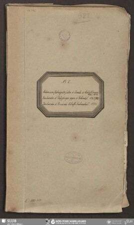 No. I: Urbarium (Erbregister) über d. Dienste d. Unterthanen 1660, 1673. - Bibliothek der Oberlausitzischen Gesellschaft der Wissenschaften Görlitz, L II 368 - UB Wrocław, Akc. 1948/623