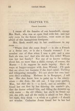 Chapter VII. Church Scarsdale