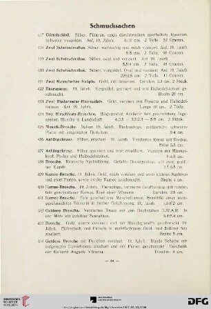 Schmucksachen (Nr. 417-444)