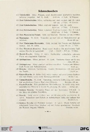 Schmucksachen (Nr. 417-444)
